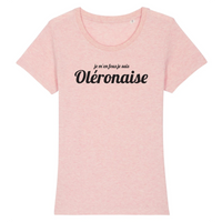 Thumbnail for Je m'en fous je suis Oléronaise - T-shirt femme 100 % coton bio - imprimé fr - Ici & Là - T-shirts & Souvenirs de chez toi