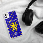 Coque iPhone Drapeau Franc-Comtois - Lion de Franche Comté - Ici & Là - Ici & Là - T-shirts & Souvenirs de chez toi