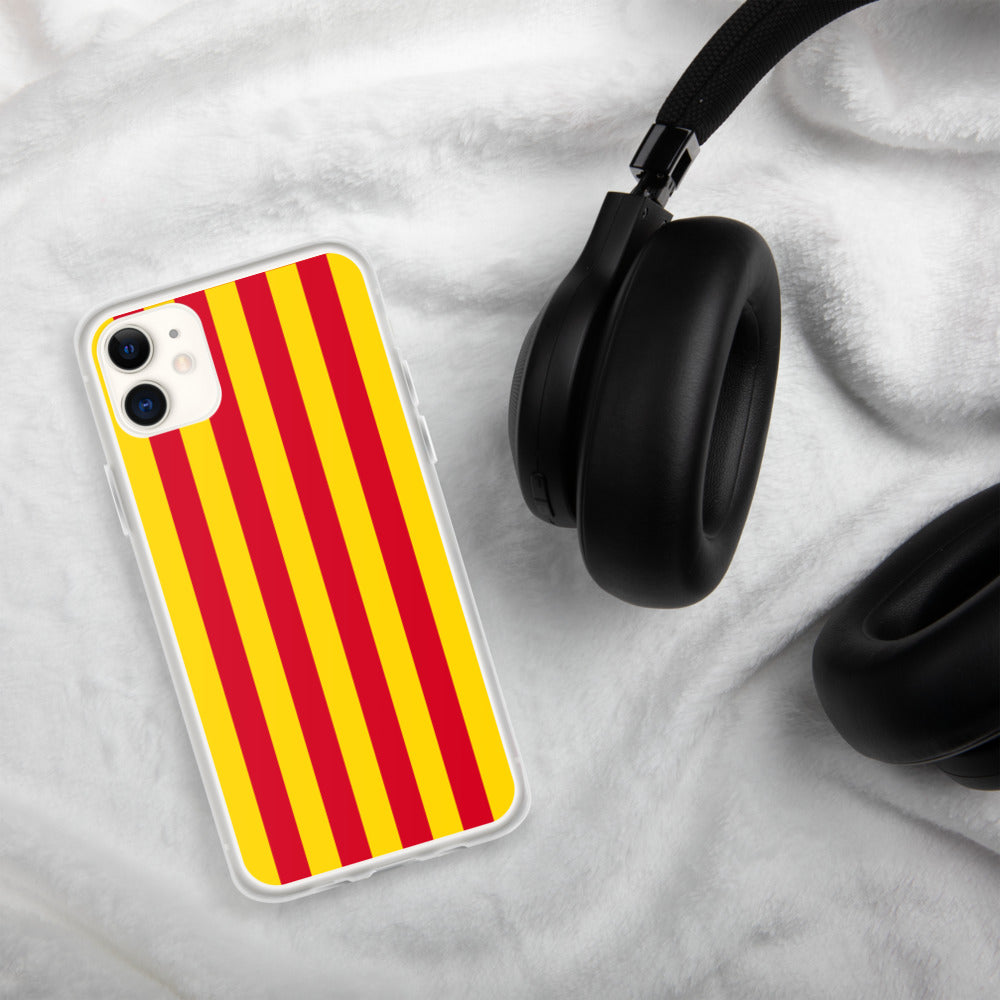 Coque iPhone Drapeau Catalan Sang et or - sans mention - Ici & Là - T-shirts & Souvenirs de chez toi