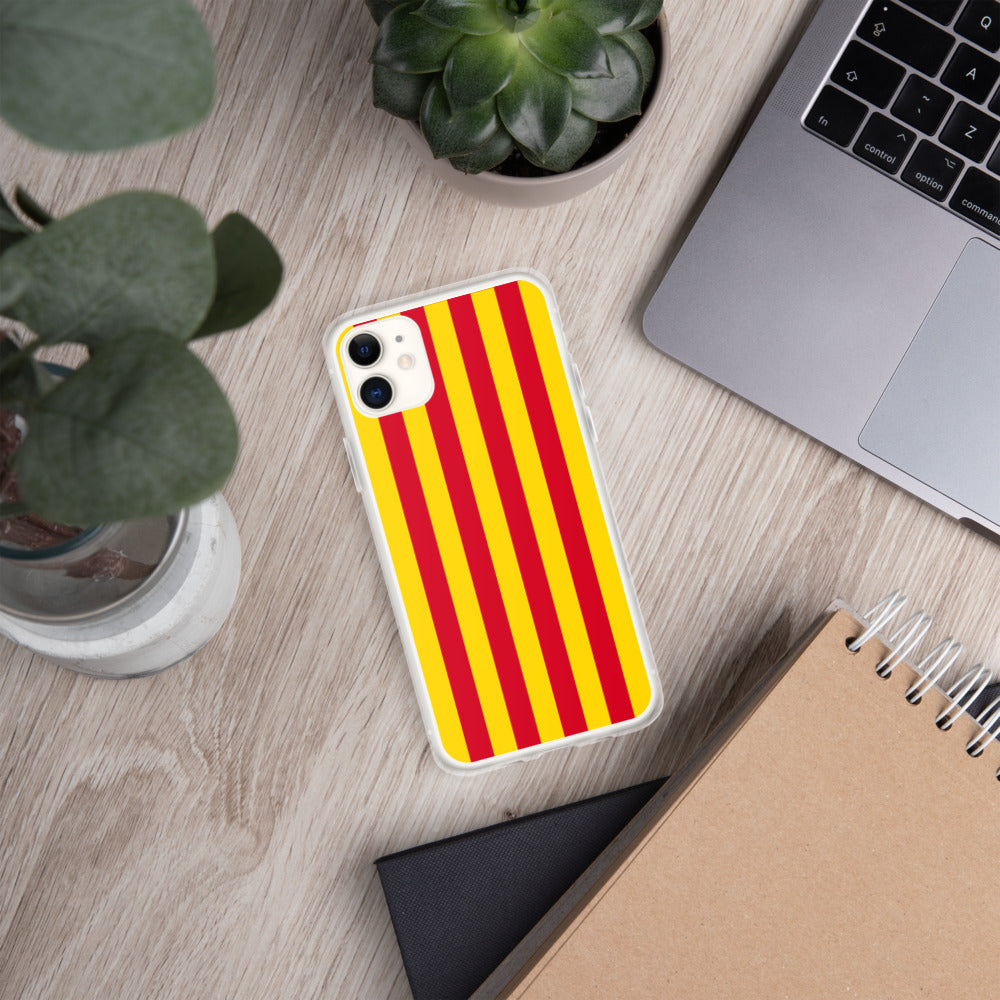 Coque iPhone Drapeau Catalan Sang et or - sans mention - Ici & Là - T-shirts & Souvenirs de chez toi