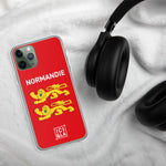 Coque iPhone Drapeau Normand aux deux Léopards (Lions Léopardés) Ici & Là - Ici & Là - T-shirts & Souvenirs de chez toi