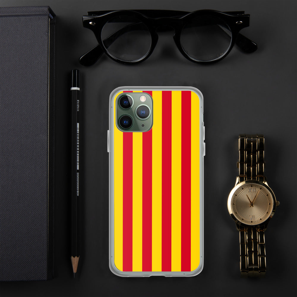 Coque iPhone Drapeau Catalan Sang et or - sans mention - Ici & Là - T-shirts & Souvenirs de chez toi