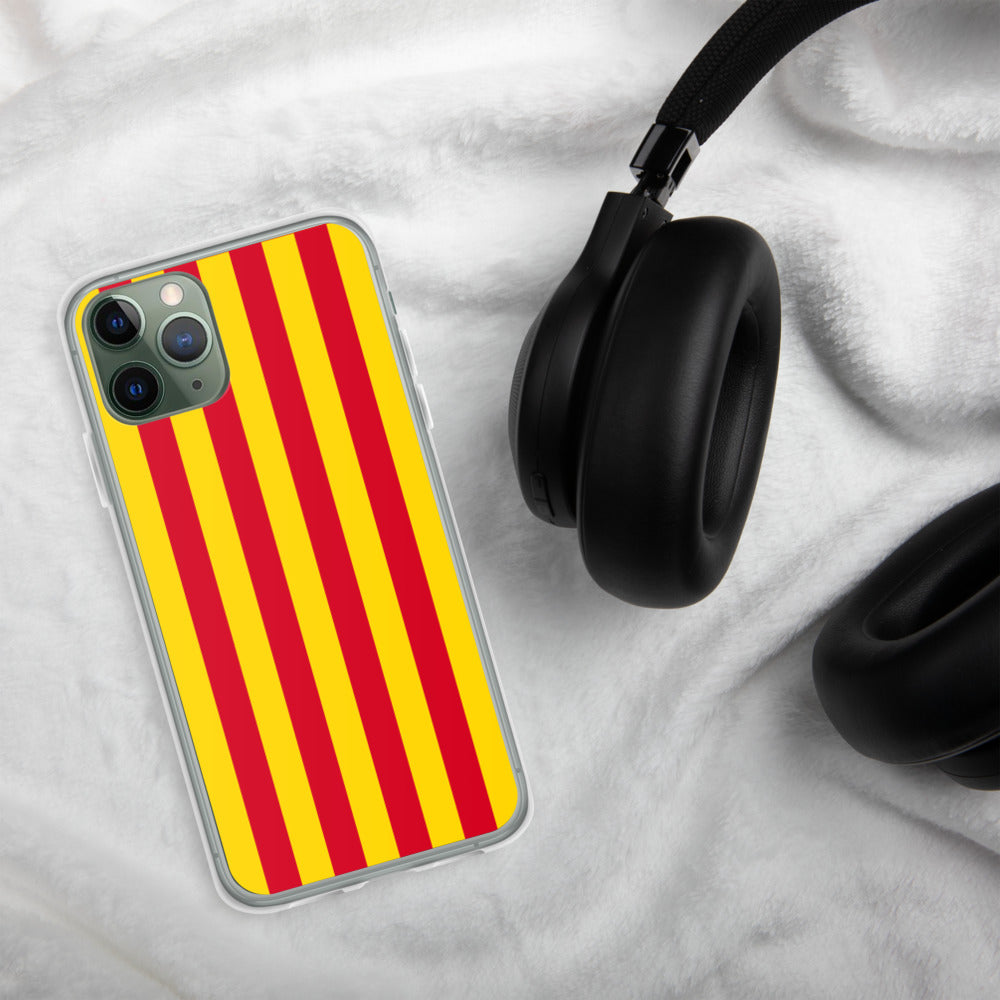 Coque iPhone Drapeau Catalan Sang et or - sans mention - Ici & Là - T-shirts & Souvenirs de chez toi