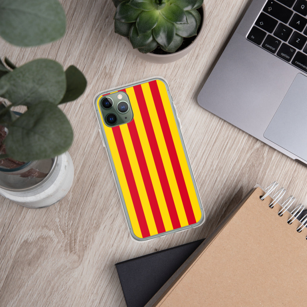 Coque iPhone Drapeau Catalan Sang et or - sans mention - Ici & Là - T-shirts & Souvenirs de chez toi