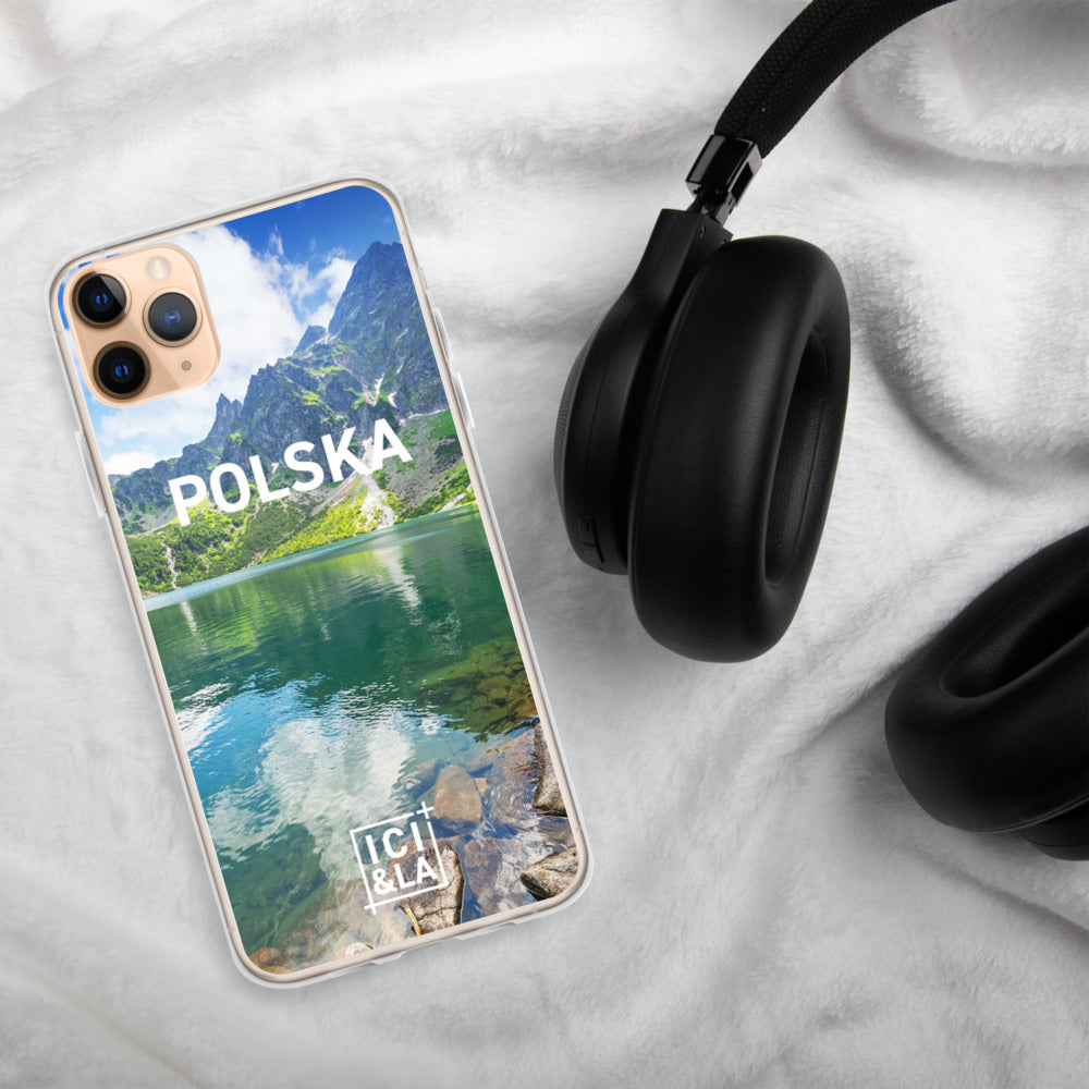 Coque iPhone Pologne - Ici & Là - Rysy, sommet de la chaîne des Hautes Tatras - Ici & Là - T-shirts & Souvenirs de chez toi