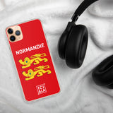 Coque iPhone Drapeau Normand aux deux Léopards (Lions Léopardés) Ici & Là - Ici & Là - T-shirts & Souvenirs de chez toi
