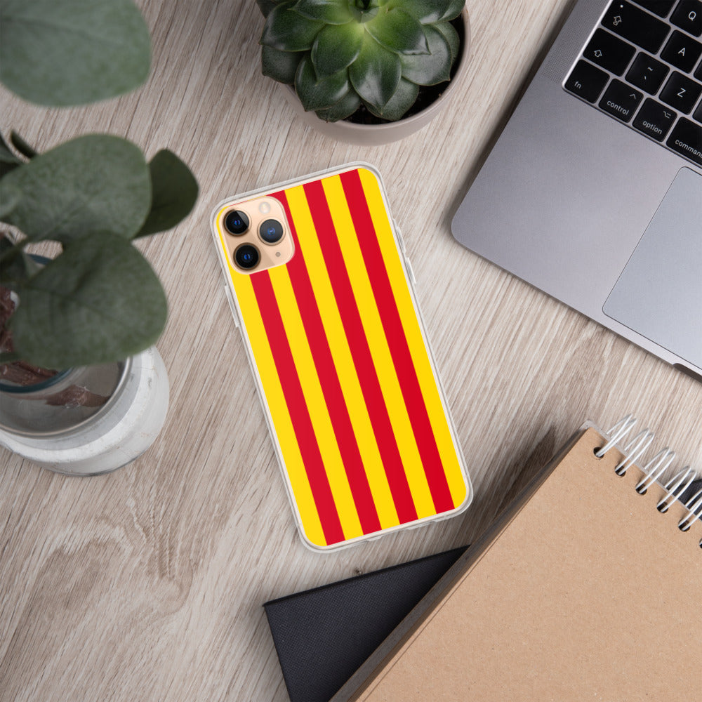 Coque iPhone Drapeau Catalan Sang et or - sans mention - Ici & Là - T-shirts & Souvenirs de chez toi