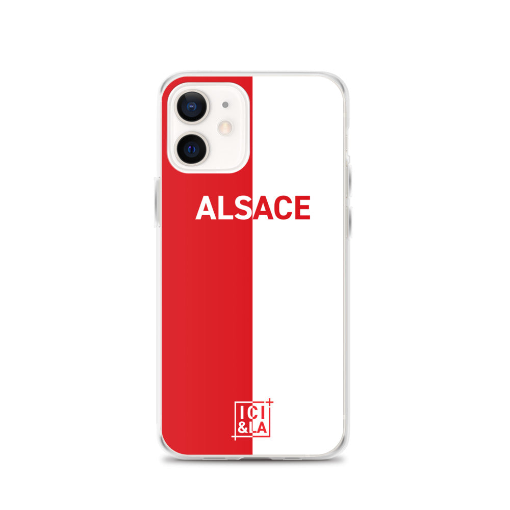 Coque iPhone Drapeau Alsacien Rot un Wiss (Rouge et blanc) Ici & Là - Ici & Là - T-shirts & Souvenirs de chez toi