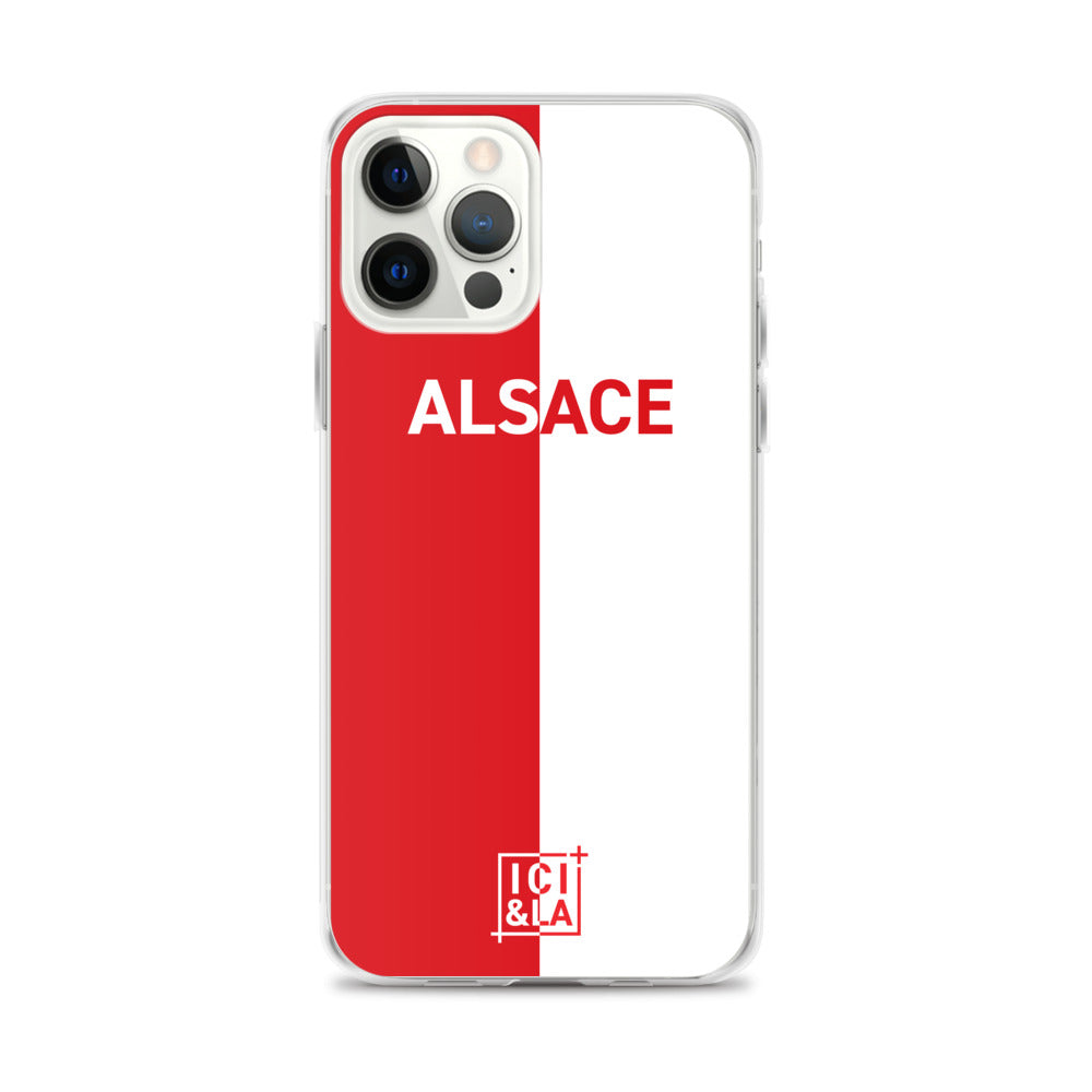 Coque iPhone Drapeau Alsacien Rot un Wiss (Rouge et blanc) Ici & Là - Ici & Là - T-shirts & Souvenirs de chez toi