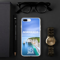 Thumbnail for Coque iPhone Normandie - Ici & Là - Normandie Porte d'Aval et Aiguille de Belval, Falaises d'Etretat - Ici & Là - T-shirts & Souvenirs de chez toi