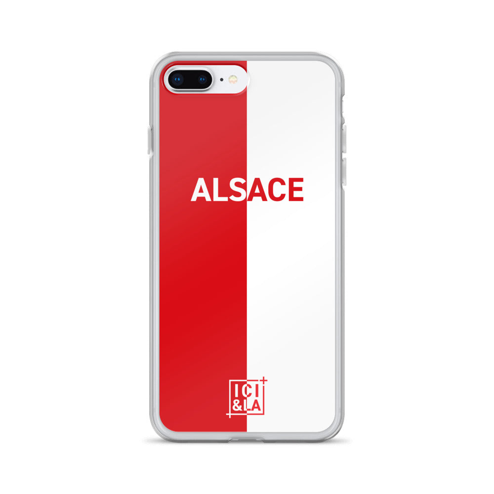 Coque iPhone Drapeau Alsacien Rot un Wiss (Rouge et blanc) Ici & Là - Ici & Là - T-shirts & Souvenirs de chez toi