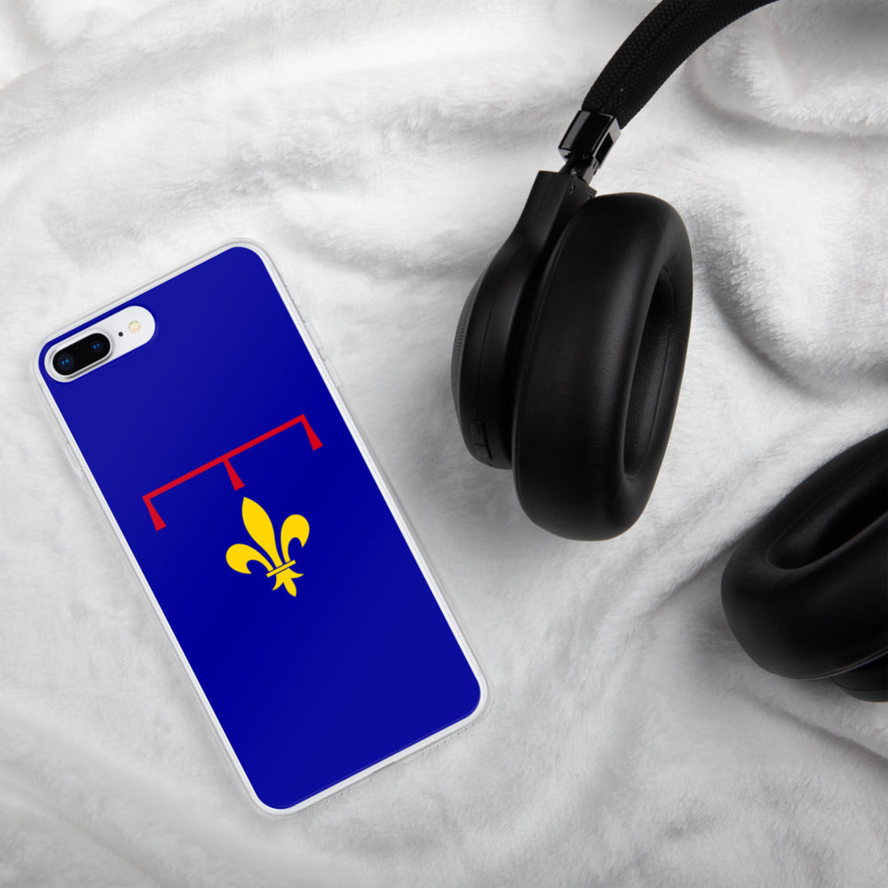 Coque iPhone Drapeau Provençal dit "moderne" fleur de lys- sans mention - Ici & Là - T-shirts & Souvenirs de chez toi