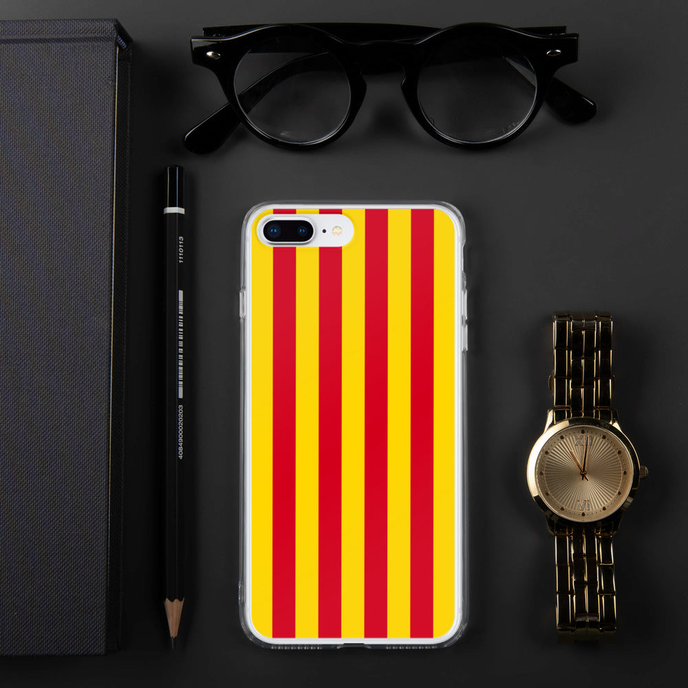 Coque iPhone Drapeau Catalan Sang et or - sans mention - Ici & Là - T-shirts & Souvenirs de chez toi