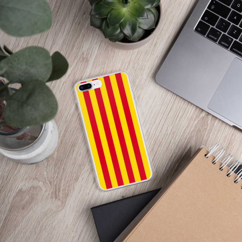 Coque iPhone Drapeau Catalan Sang et or - sans mention - Ici & Là - T-shirts & Souvenirs de chez toi