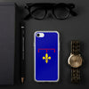 Coque iPhone Provence - design moderne fleur de lys