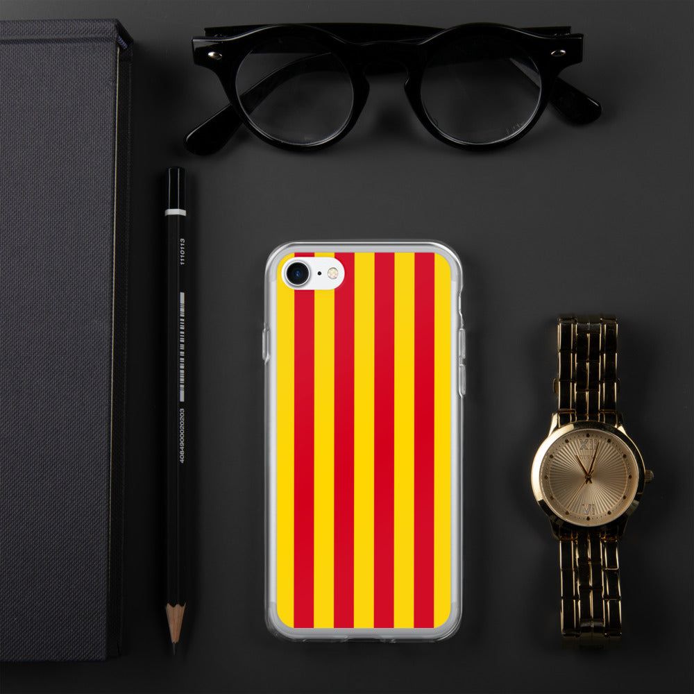 Coque iPhone Drapeau Catalan Sang et or - sans mention - Ici & Là - T-shirts & Souvenirs de chez toi