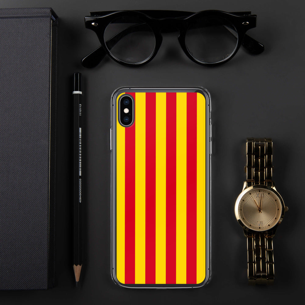 Coque iPhone Drapeau Catalan Sang et or - sans mention - Ici & Là - T-shirts & Souvenirs de chez toi