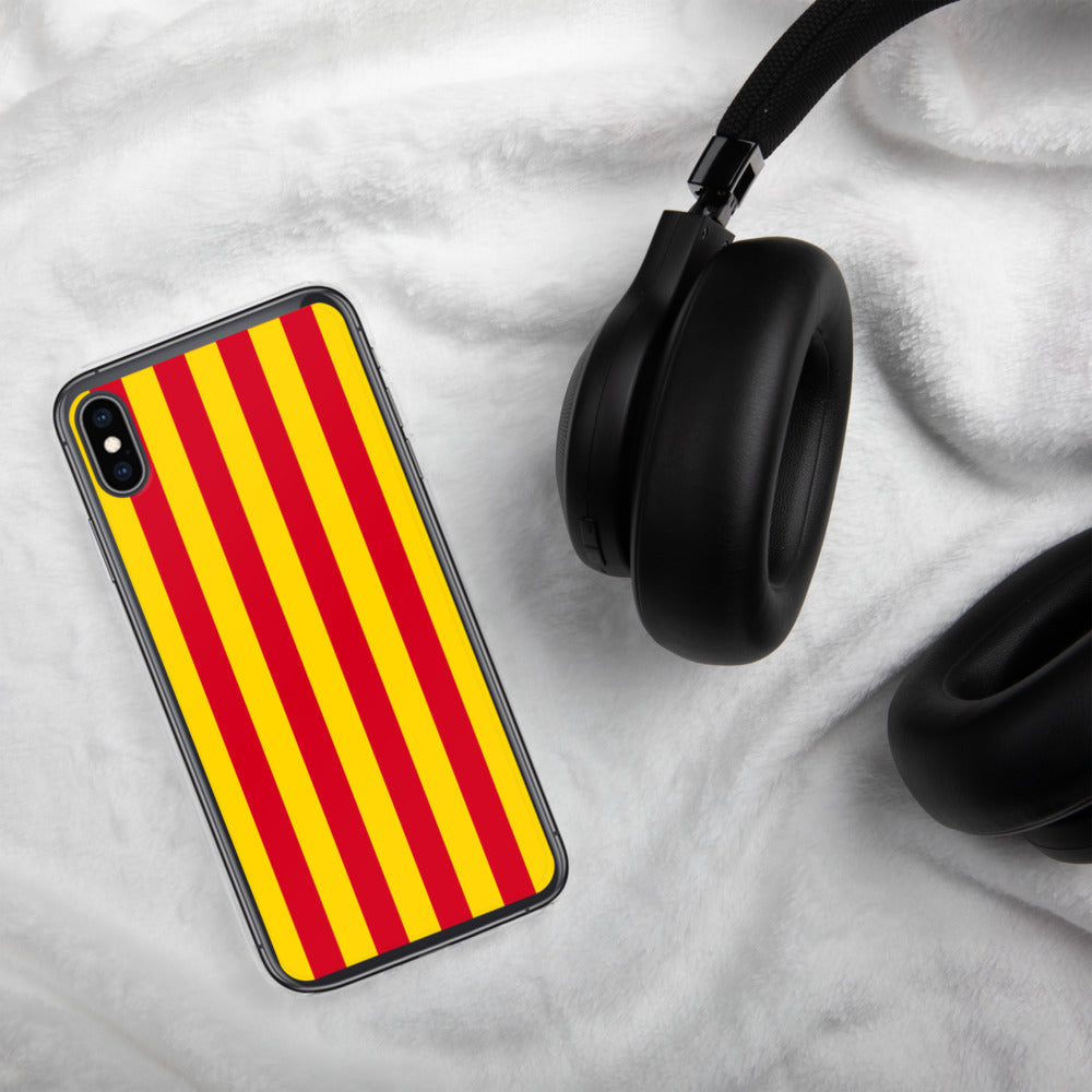 Coque iPhone Drapeau Catalan Sang et or - sans mention - Ici & Là - T-shirts & Souvenirs de chez toi