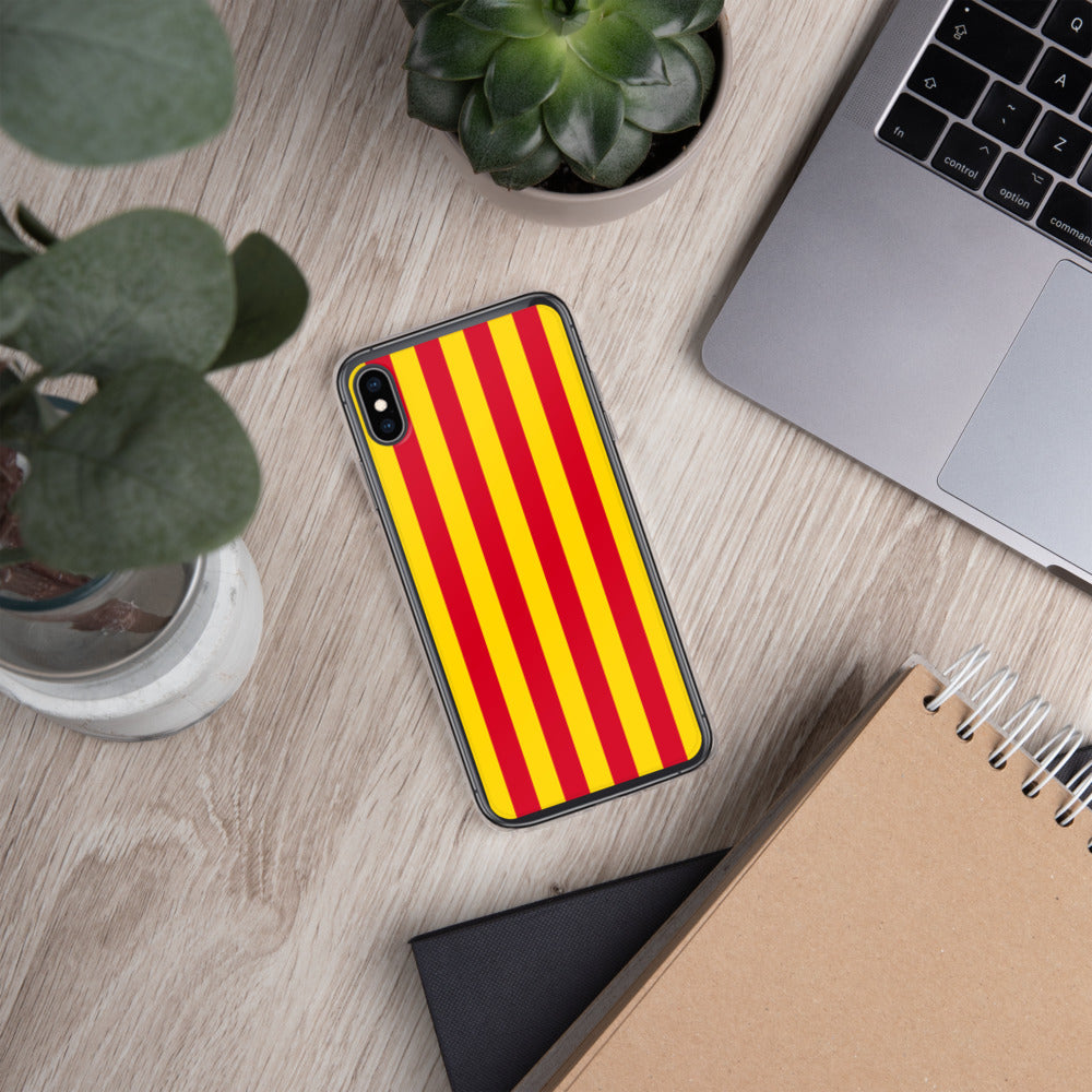 Coque iPhone Drapeau Catalan Sang et or - sans mention - Ici & Là - T-shirts & Souvenirs de chez toi