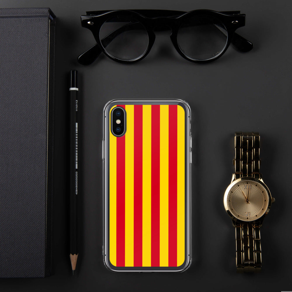 Coque iPhone Drapeau Catalan Sang et or - sans mention - Ici & Là - T-shirts & Souvenirs de chez toi