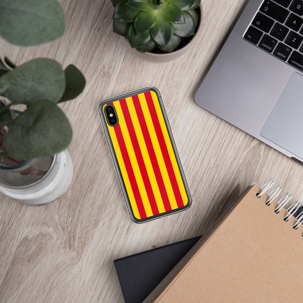 Coque iPhone Drapeau Catalan Sang et or - sans mention - Ici & Là - T-shirts & Souvenirs de chez toi