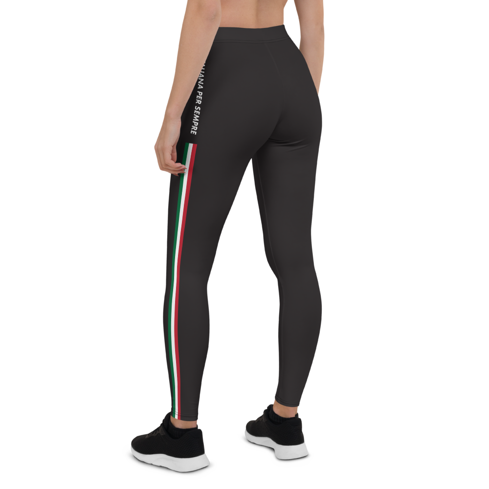Leggings Italie noir dos - Italienne pour toujours