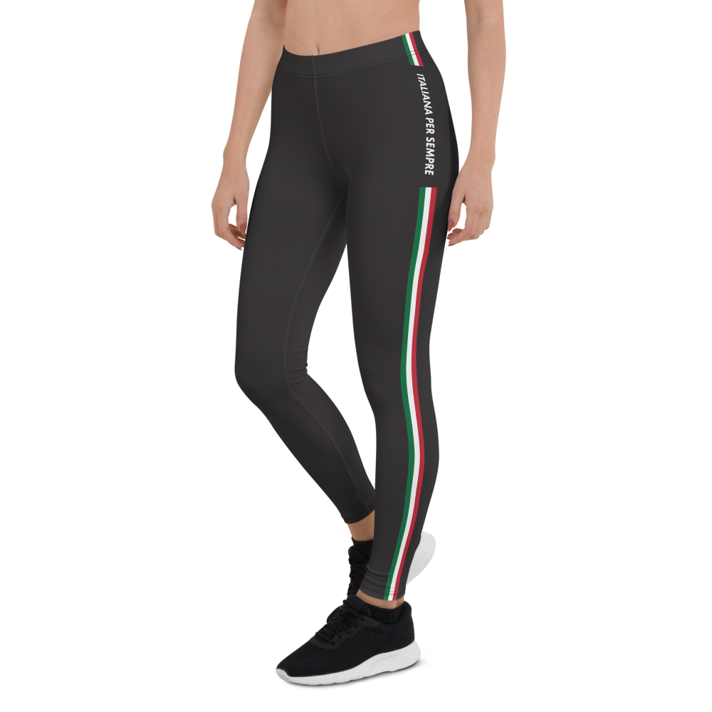 Leggings Italie noir dos - Italienne pour toujours