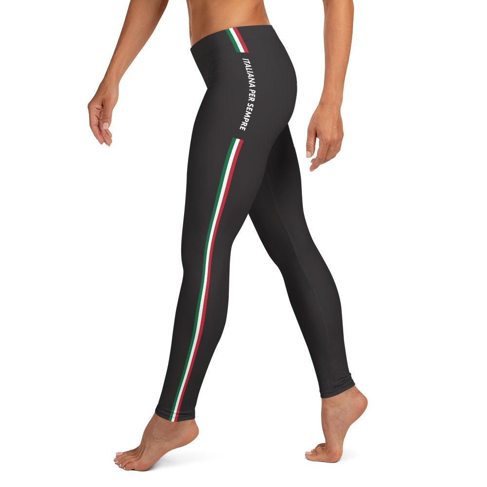 Leggings Italie noir dos - Italienne pour toujours