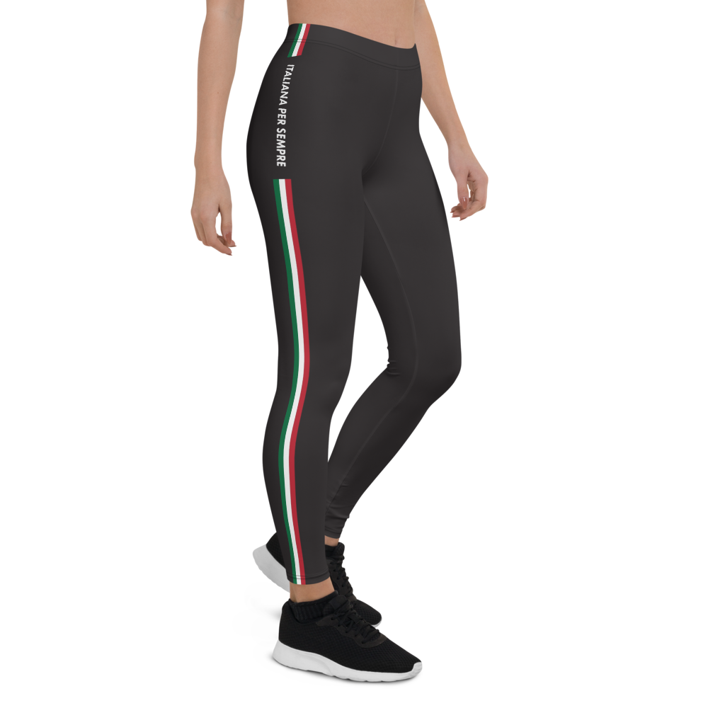 Leggings Italie noir dos - Italienne pour toujours