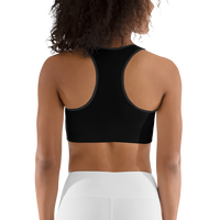 Thumbnail for Soutien-gorge de sport Italie noir - Design élégant et sportif