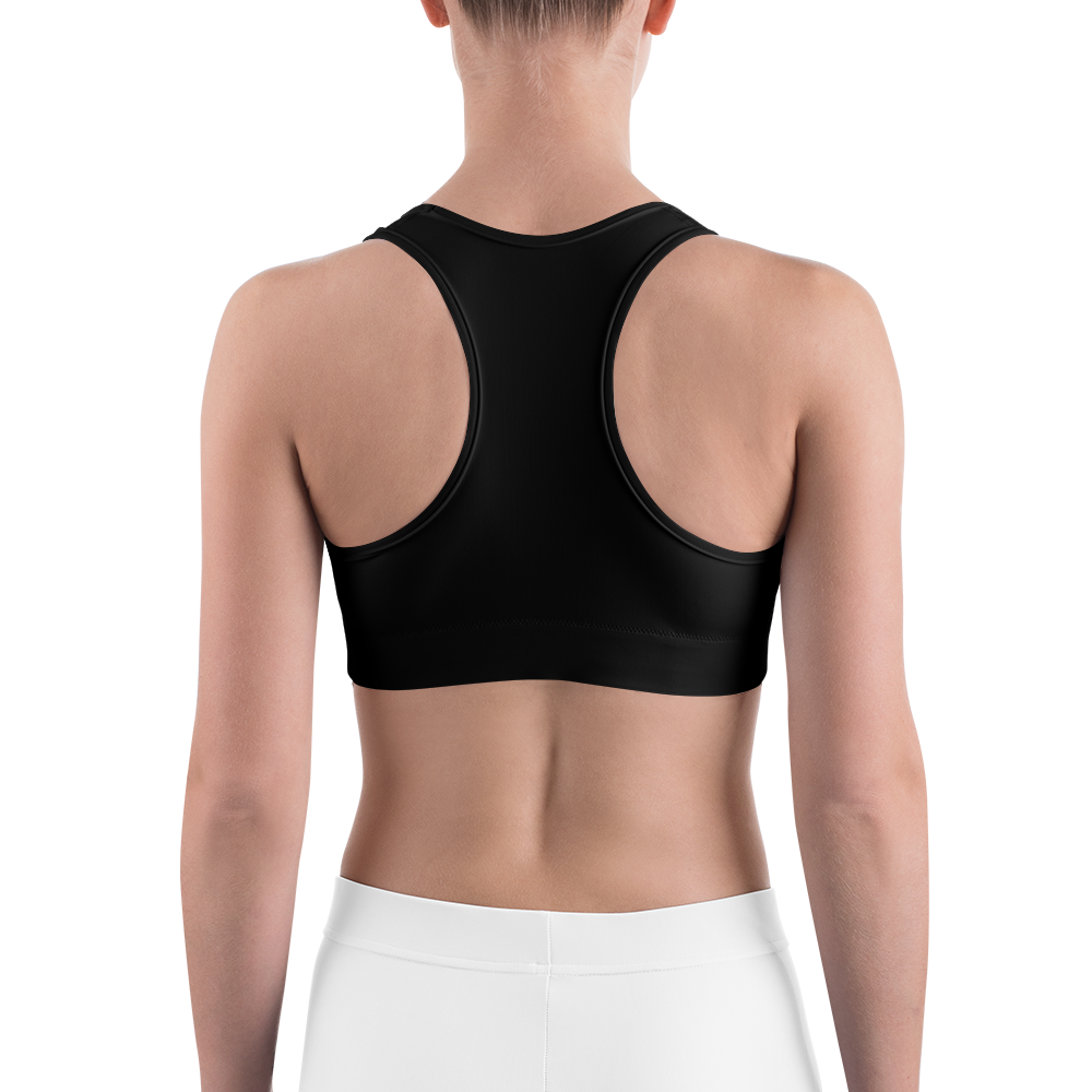 Soutien-gorge de sport Italie noir dos - Confort et style sportif