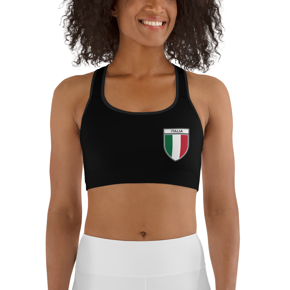 Soutien-gorge de sport Italie noir - Performance et style