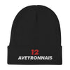 Bonnet Aveyronnais noir - broderie chaleureuse et fière