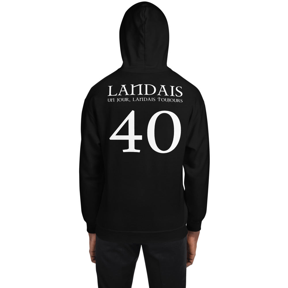 Landais un jour, Landais toujours 40 - Sweatshirt à capuche - Ici & Là - T-shirts & Souvenirs de chez toi