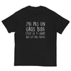 T-shirt humour homme gris sport - J'ai pas un gros bide