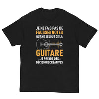 Thumbnail for T-shirt Guitare gris sport - Je ne fais pas de fausses notes