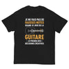 T-shirt Guitare gris sport - Je ne fais pas de fausses notes