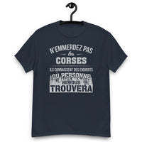 Thumbnail for T-shirt Corse noir - N'emmerdez pas les Corses face