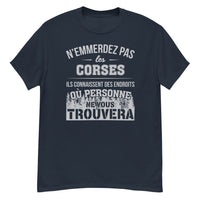 Thumbnail for T-shirt Corse noir - N'emmerdez pas les Corses dos