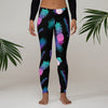 Leggings Guadeloupéens vert - Motif ananas et feuilles tropicales