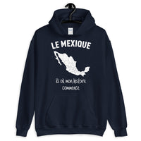 Thumbnail for Sweatshirt Mexique bleu marine - Mon histoire commence avec humour