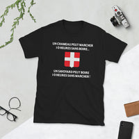 Thumbnail for T-shirt Savoyard bleu marine - 10 heures sans marcher