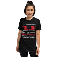 Thumbnail for T-shirt Toulon bleu marine - Grande histoire de la ville en humour