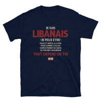 Thumbnail for T-shirt Libanais gris foncé - Ça dépend de toi