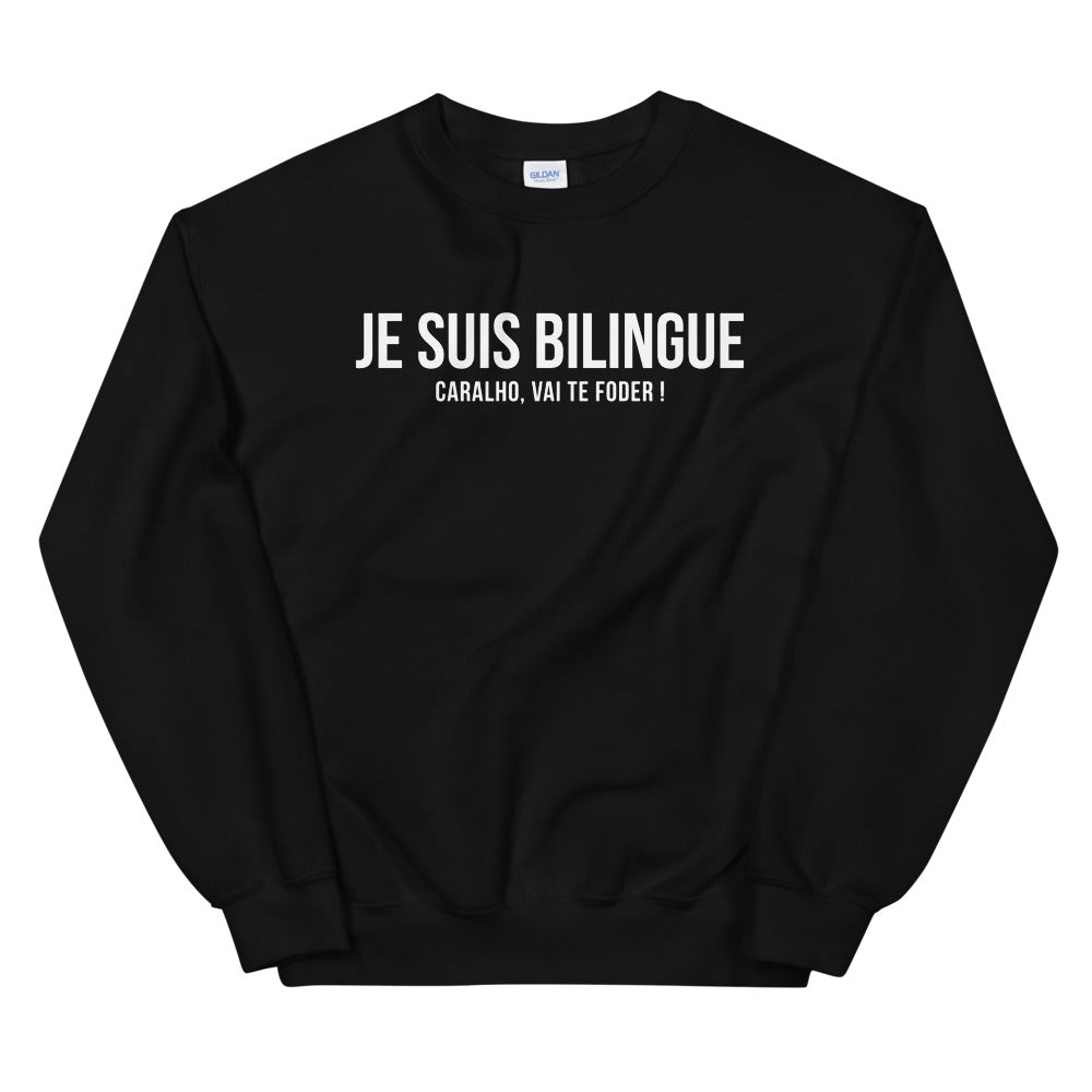 Bilingue Portugais - Sweatshirt - Ici & Là - T-shirts & Souvenirs de chez toi