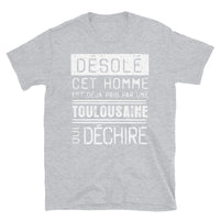 Thumbnail for T-shirt Toulouse gris foncé dos - Fierté d'une toulousaine