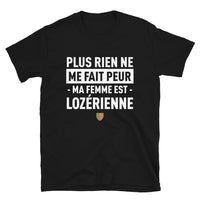 Thumbnail for T-shirt Lozérien noir - Plus rien ne me fait peur ma femme