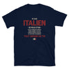 T-shirt Italie noir - Tout dépend de toi avec humour