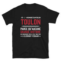 Thumbnail for T-shirt Toulon noir - Grande histoire de la ville en humour