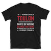 T-shirt Toulon noir - Grande histoire de la ville en humour
